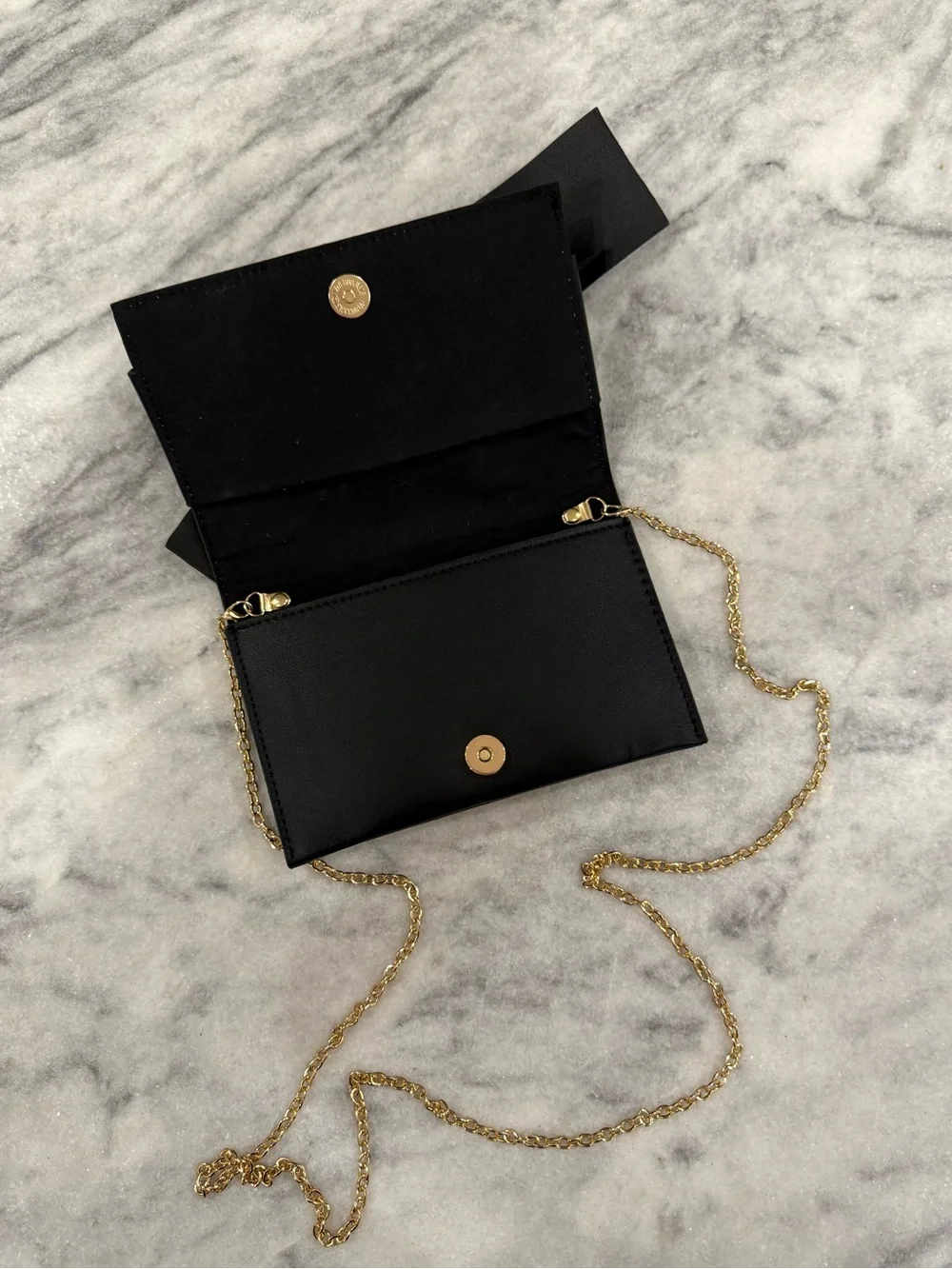 Bow Clutch with Detachable Gold Chain